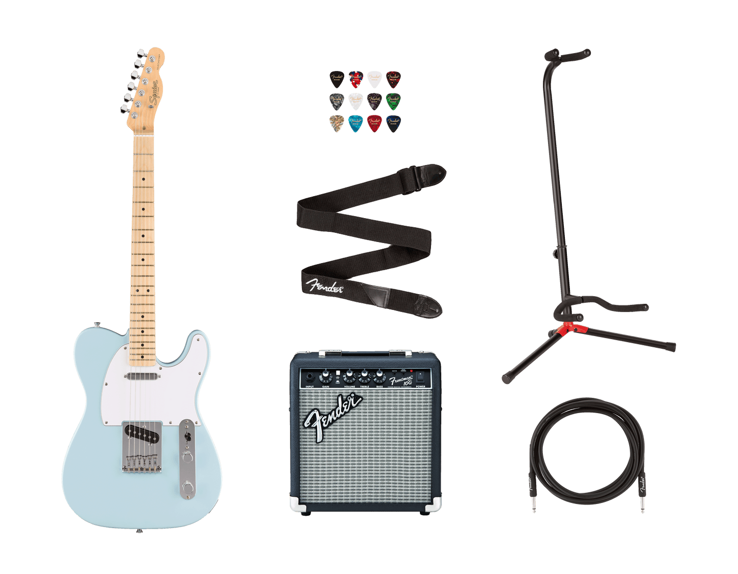Squier Debut Telecaster Bundle, Sonic Blue