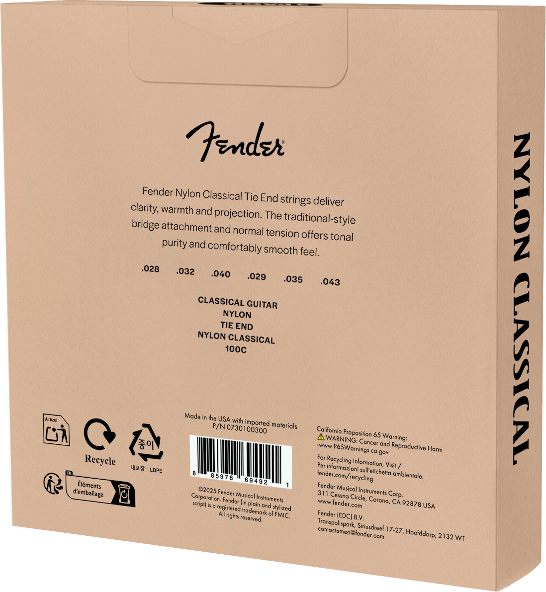 100 Nylon Classical Guitar Strings (3-Pack)