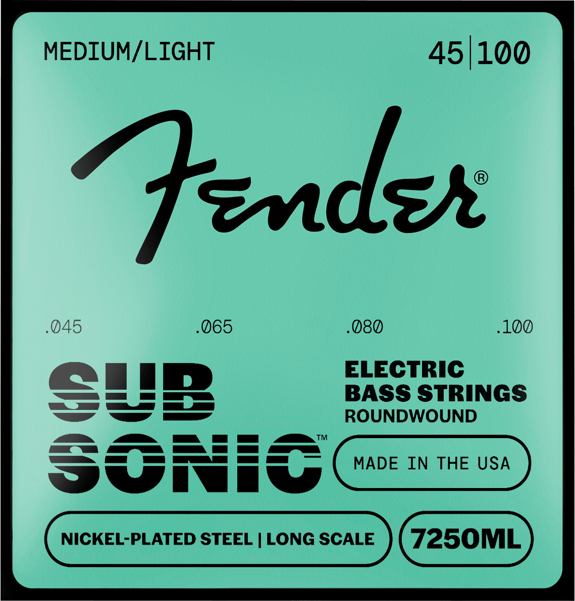 SubSonic™ 7250 Nickel-Plated Steel Bass Strings