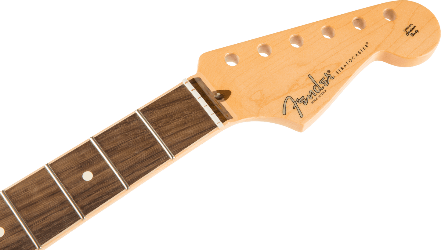 American Channel Bound Stratocaster® Neck, 21 Medium Jumbo Frets - Rosewood