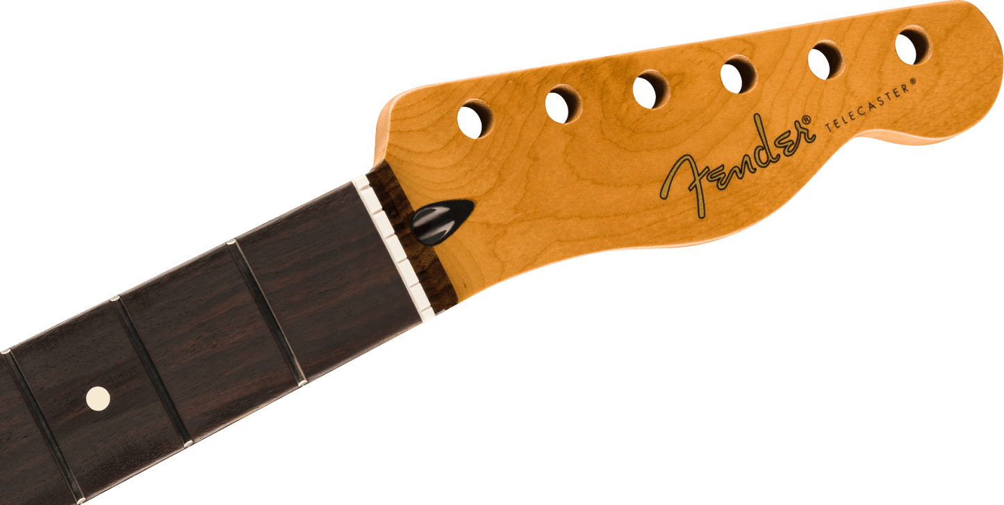 Satin Roasted Maple Fat Telecaster® Neck, 22 Medium Jumbo Frets, 9.5", U Shape