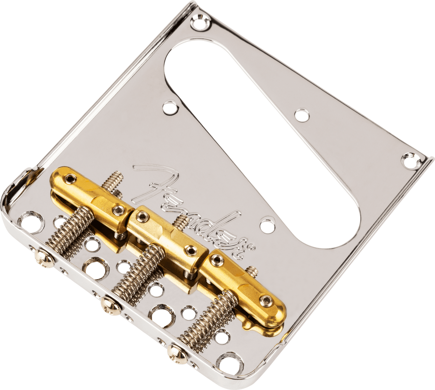 3-Saddle Top-Load/String-Through Tele® Bridge with Compensated Brass "Bullet" Saddles