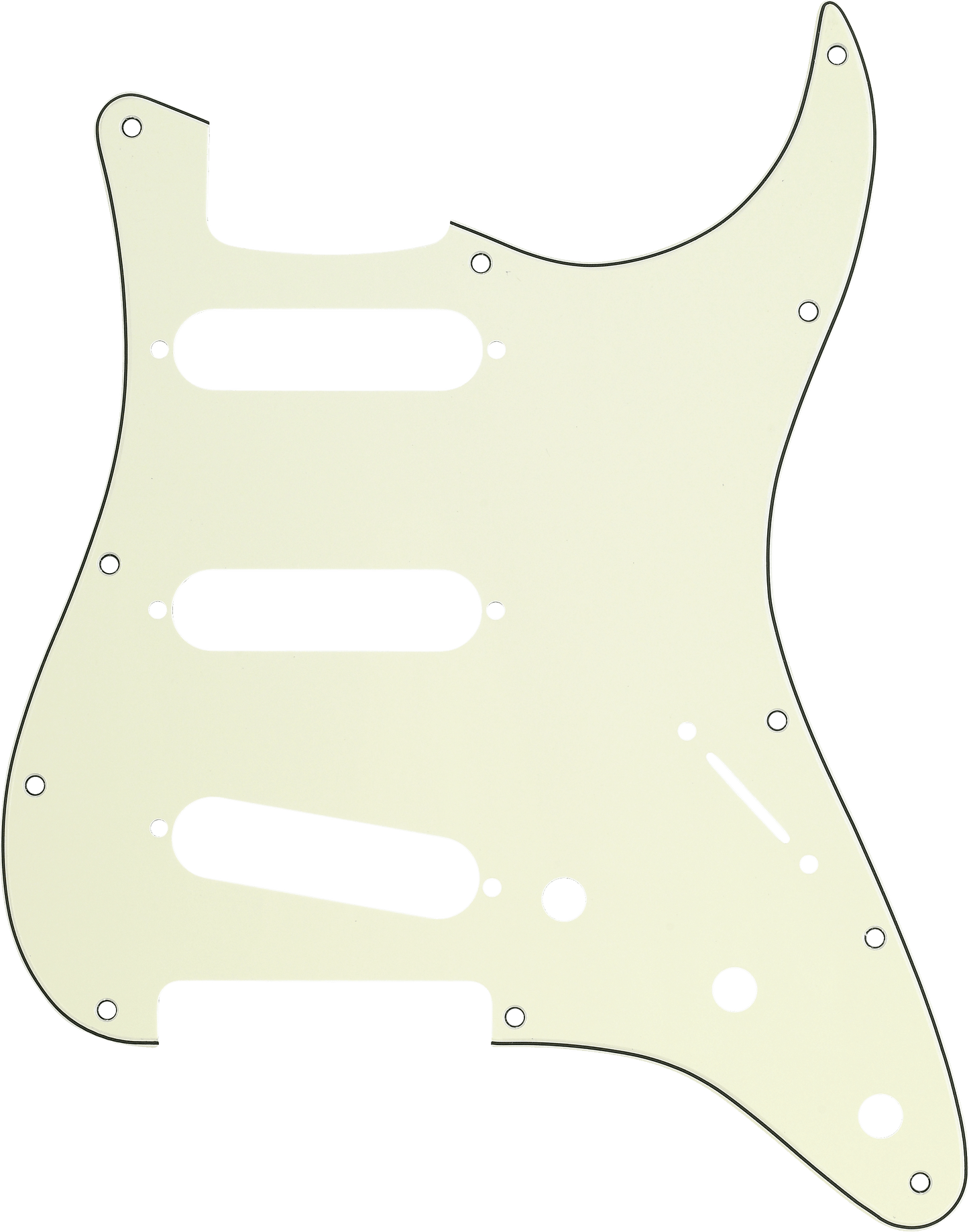 11-Hole Modern-Style Stratocaster S/S/S Pickguards