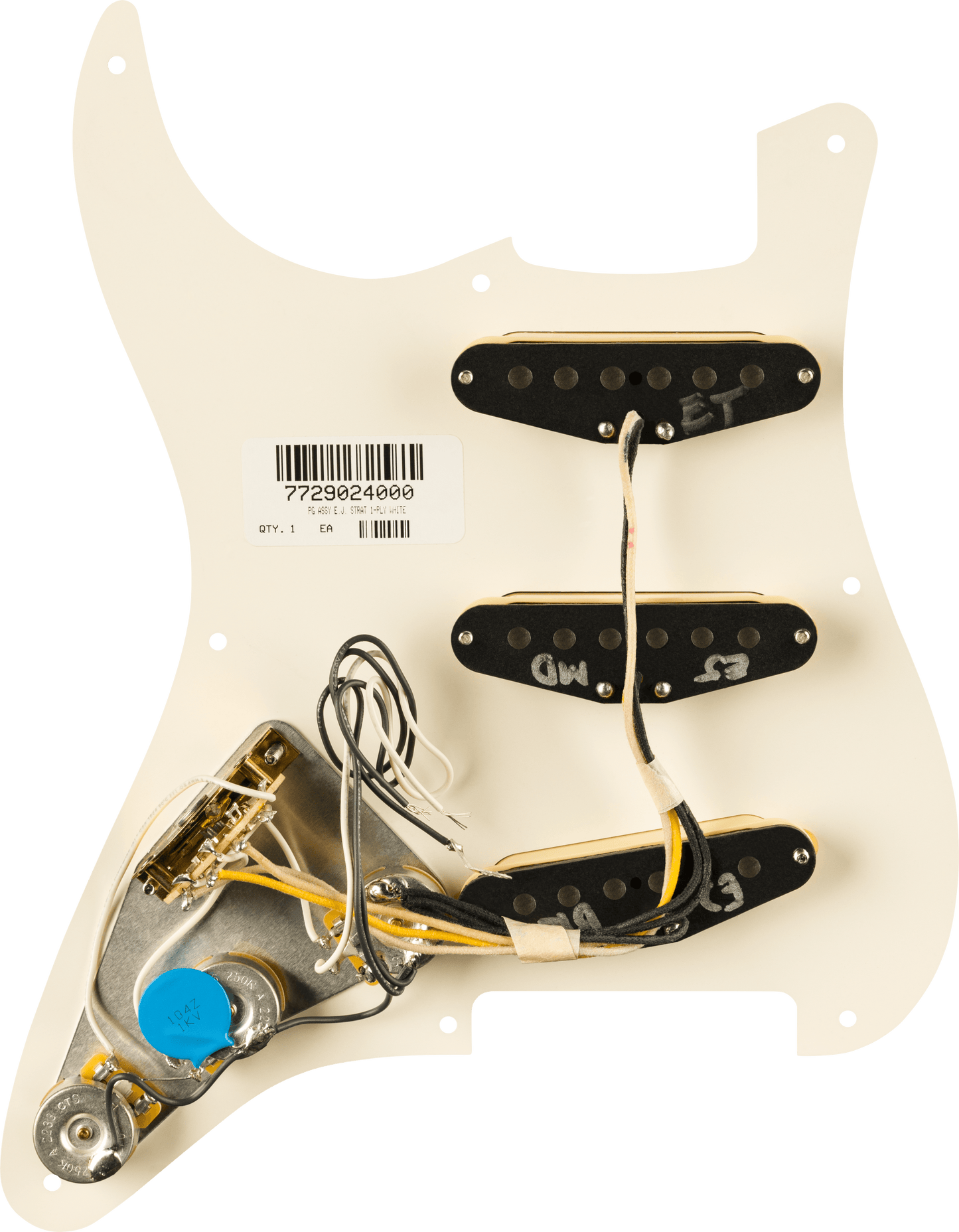 Pre-Wired Strat® Pickguard, Eric Johnson Signature
