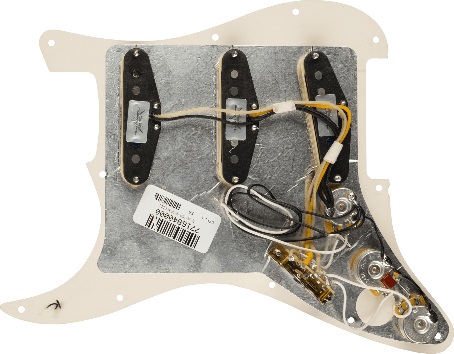 Pre-Wired Strat® Pickguard, Custom Shop Fat 50's SSS
