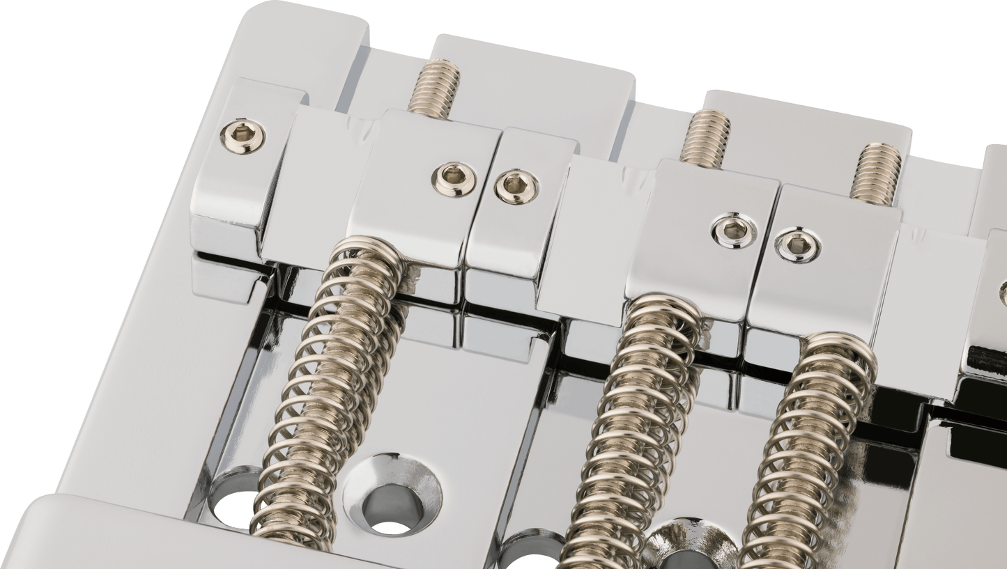 Fender® HiMass™ String-Through 4-String Bass Bridge Assembly With Brass Saddles