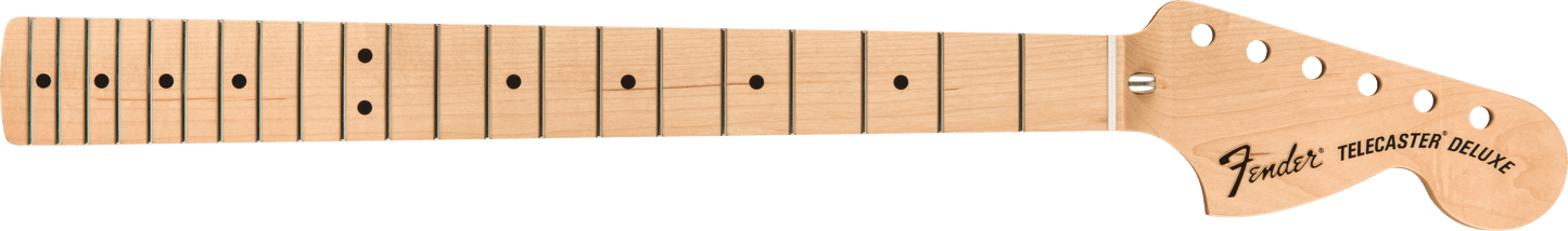 Classic Series '72 Tele® Deluxe Neck, 3-Bolt Mount, 21 Medium Jumbo Frets - Maple Fingerboard