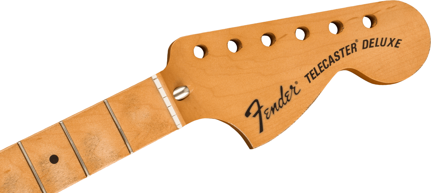 Road Worn® '70's Telecaster® Deluxe Neck, 21 Medium Jumbo Frets, Maple Fingerboard, C Shape