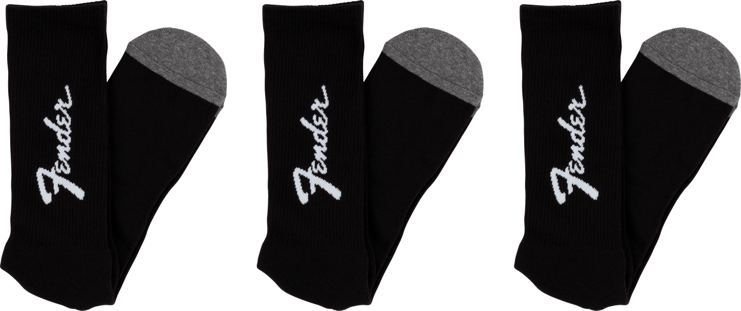 Fender® Exploded Logo Crew Socks, 3-Pack