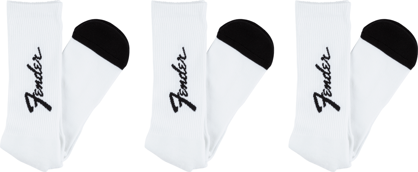 Fender® Exploded Logo Crew Socks, 3-Pack