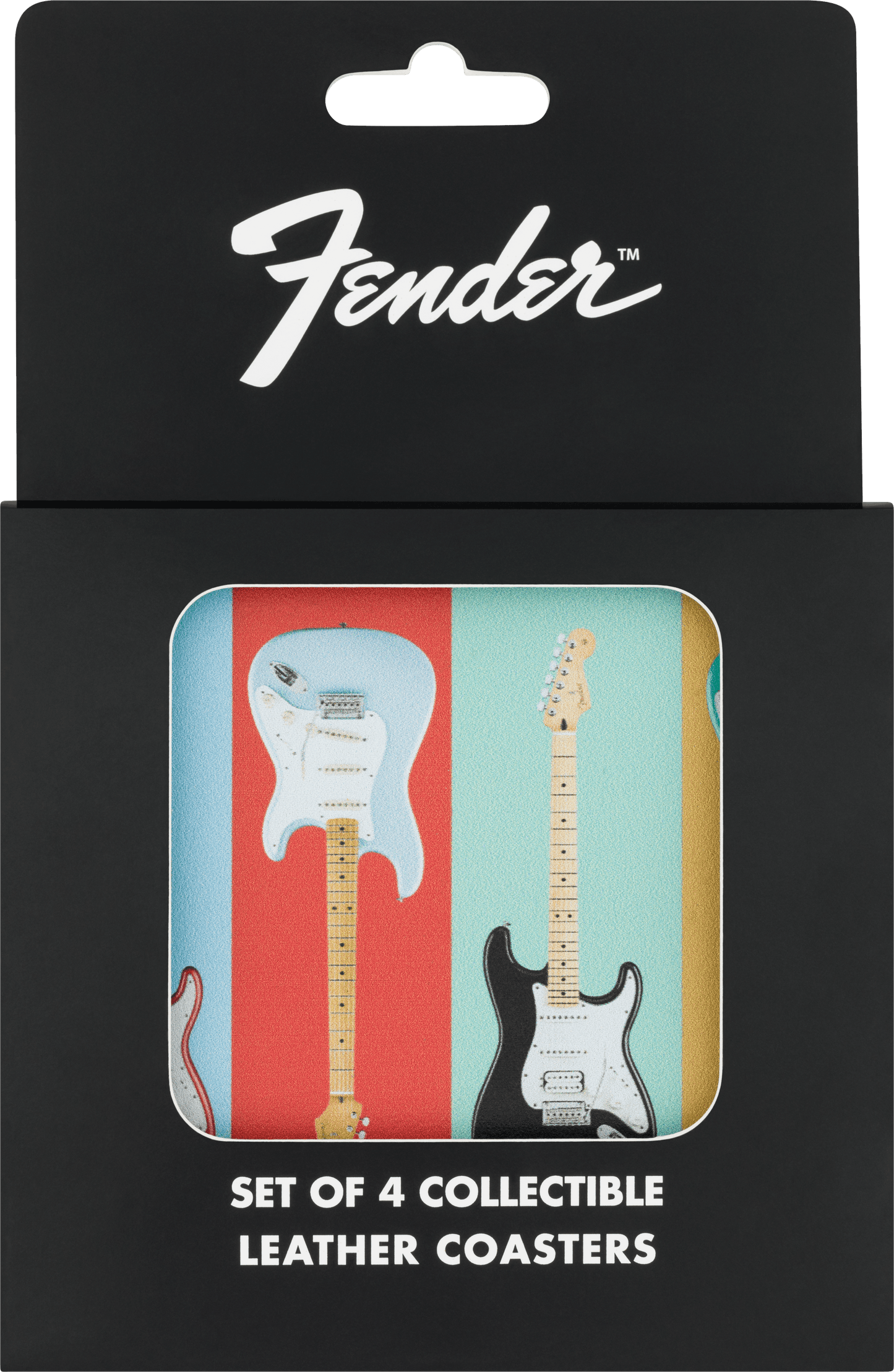 Fender® Stratocaster™ Modern Design Coaster Set
