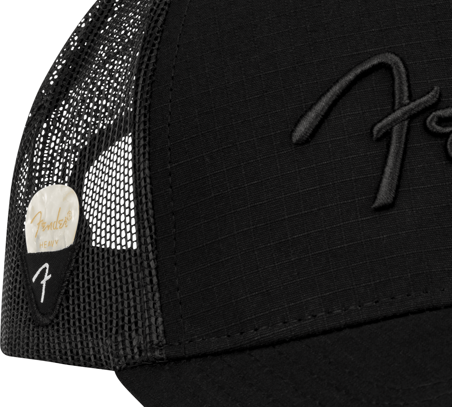 Fender® Snap Back Pick Holder Hat, Black