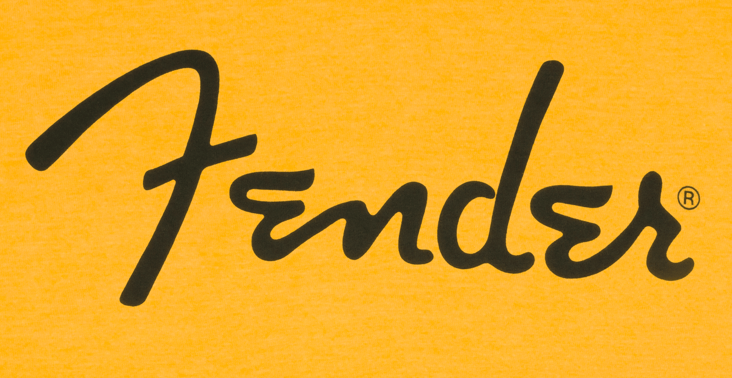 Fender® Spaghetti Logo T-Shirt, Butterscotch Blonde