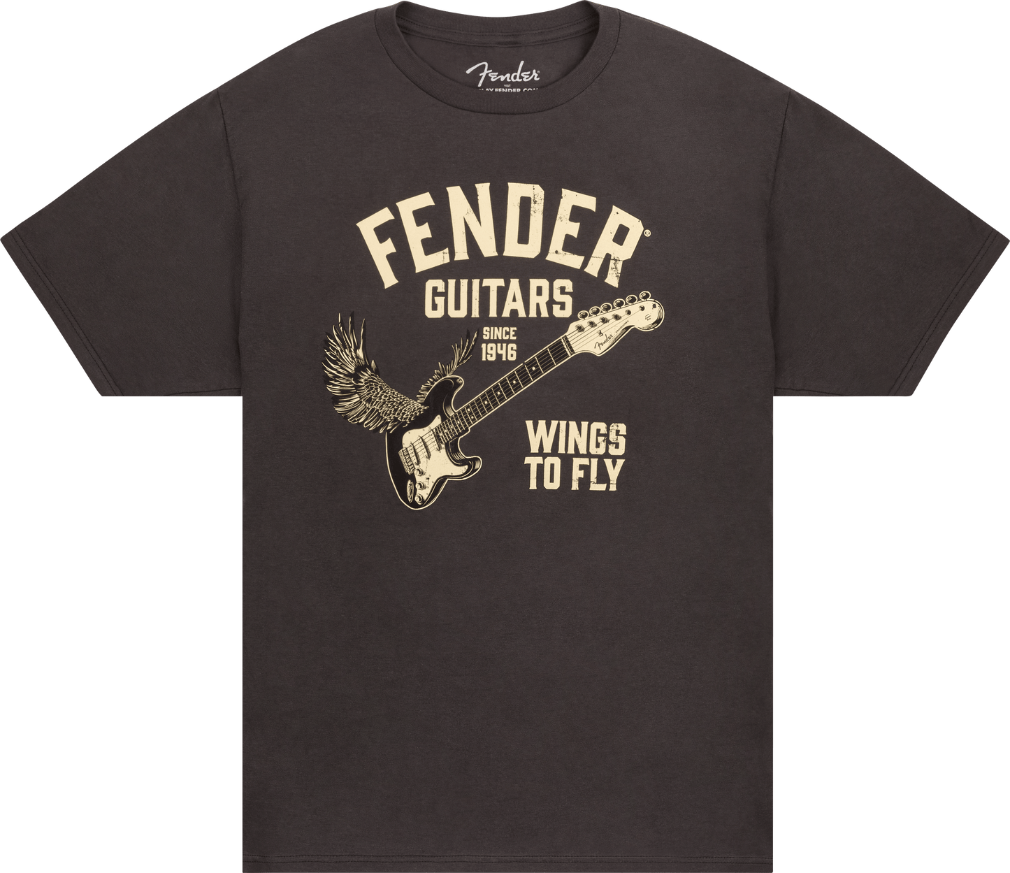 Fender® Wings To Fly T-Shirt, Vintage Black